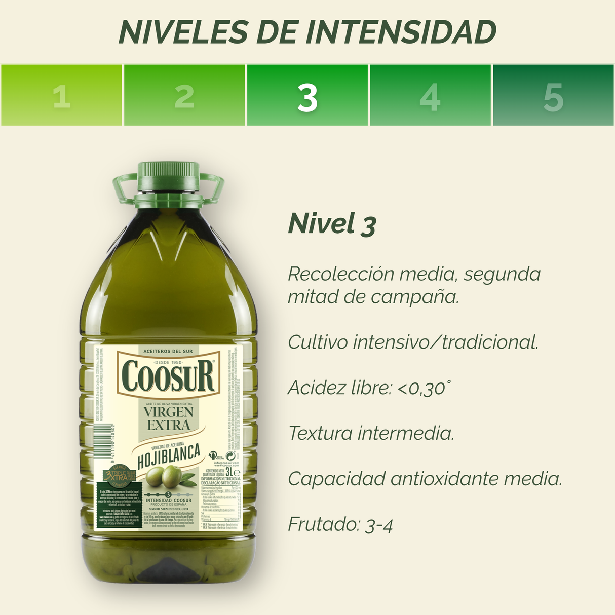 Aceite de oliva virgen extra hojiblanca 3L