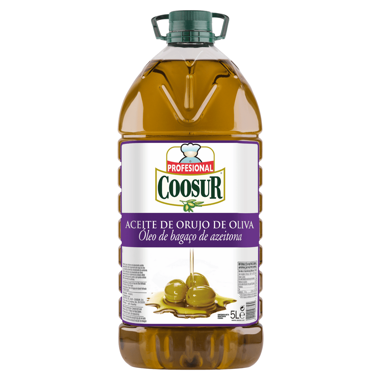 Aceite de Orujo de Oliva Coosur Profesional garrafa de 5L