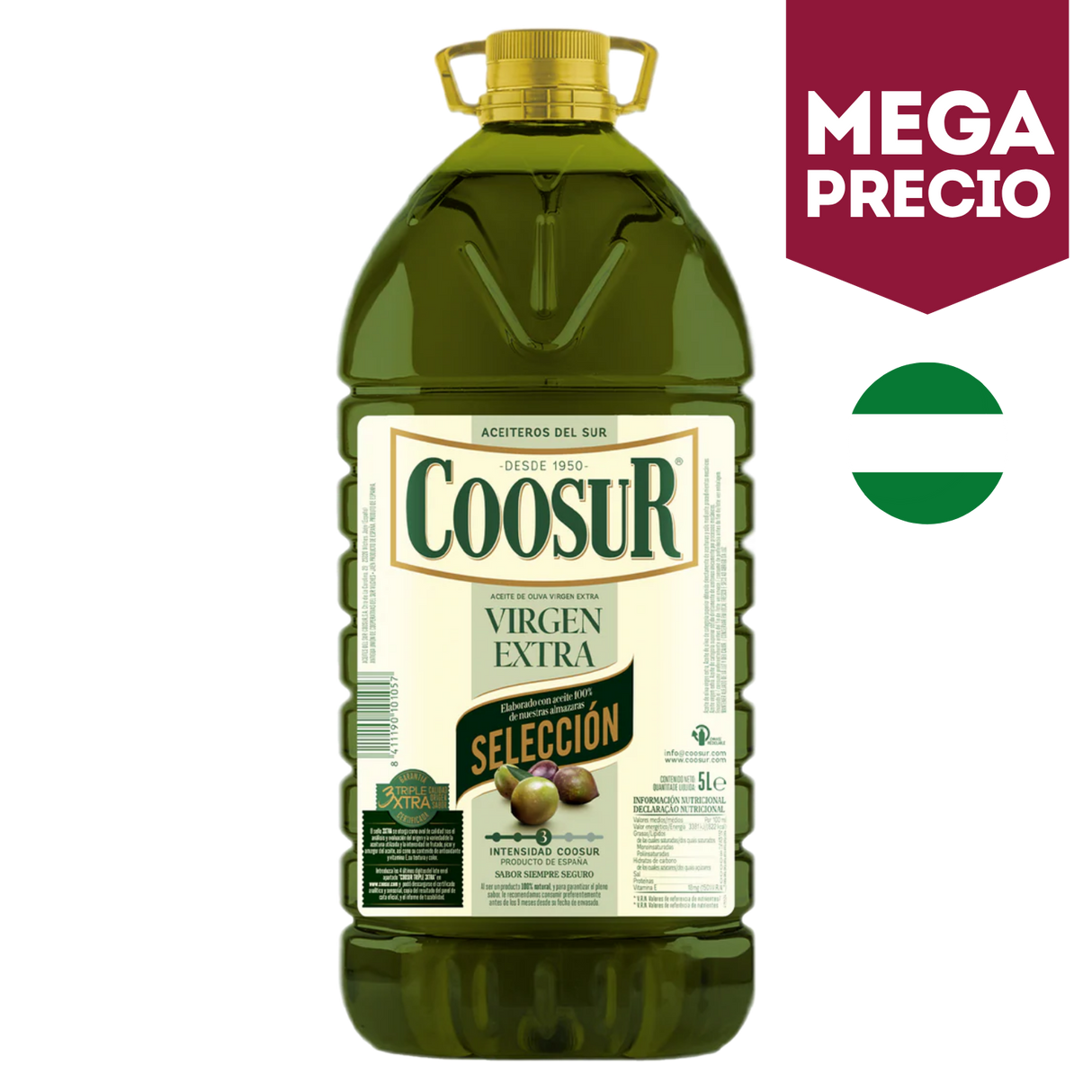 Garrafa Aceite de Oliva Virgen Extra Coosur 5L Selección