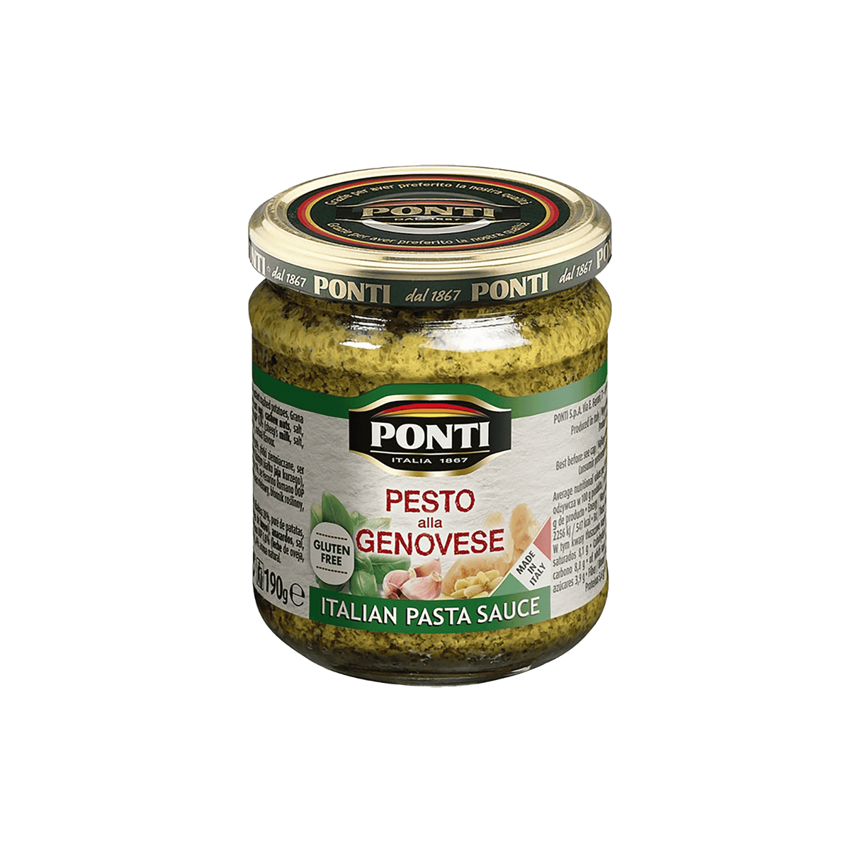 Pesto Genovese Sauce Ponti 190 Gramm