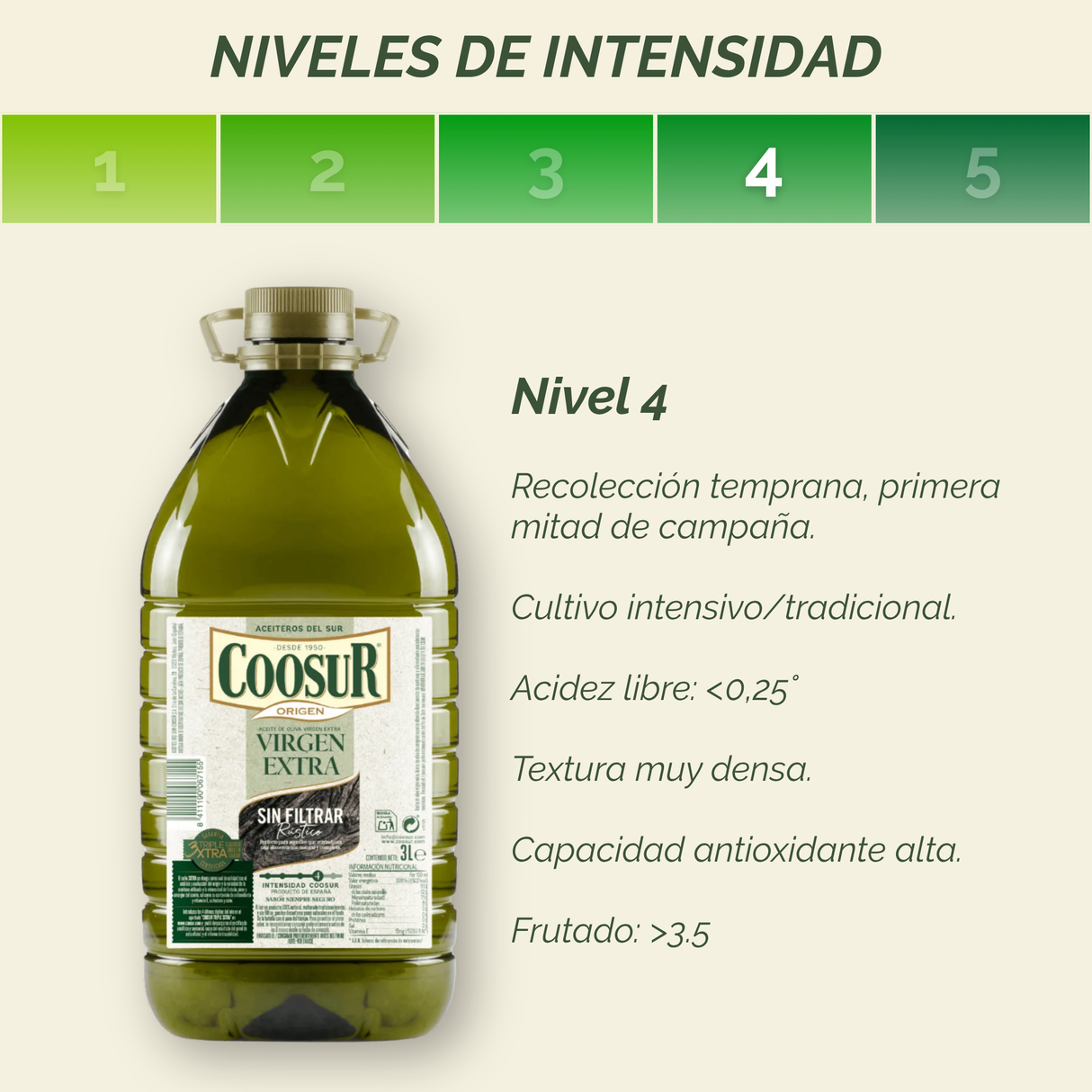 Aceite de Oliva Virgen Extra SIN FILTRAR