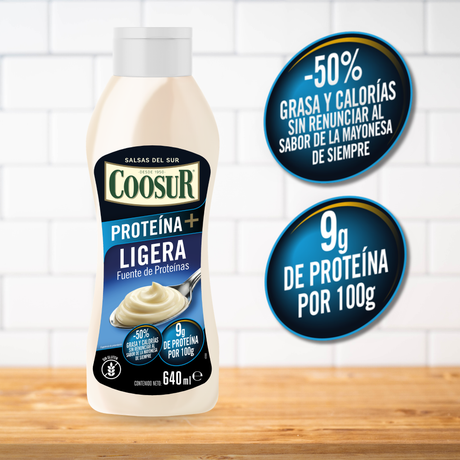 Salsa ligera Coosur fuente de proteína