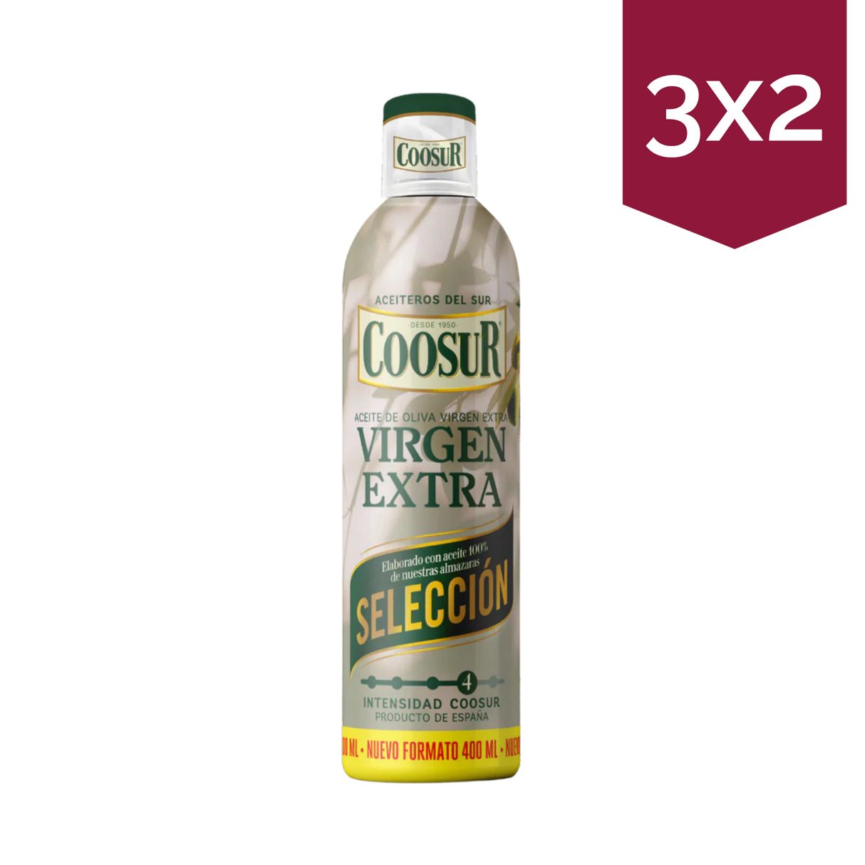 Aceite de oliva virgen extra selección en spray de 400 ml
