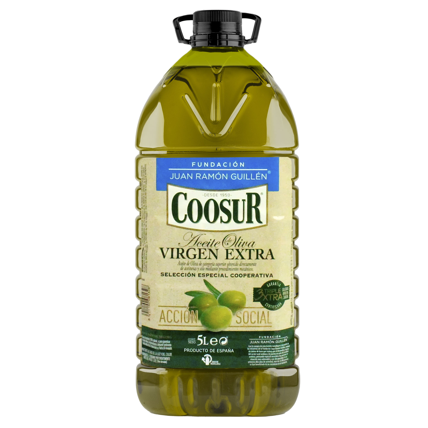 Aceite Oliva Virgen Extra Ecológico 5 litros - Recespaña, S.Coop.