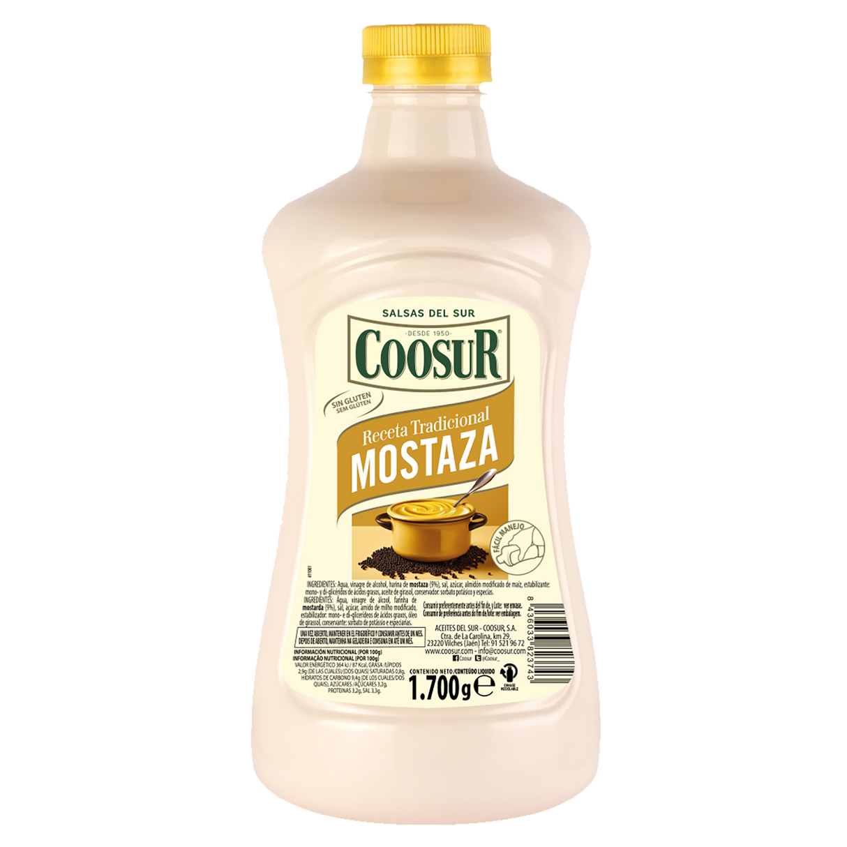 Pack de 6x1700 gr Mostaza Coosur