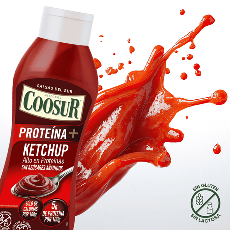 Salsa kétchup alto en proteina sin azúcar añadido 690 gr