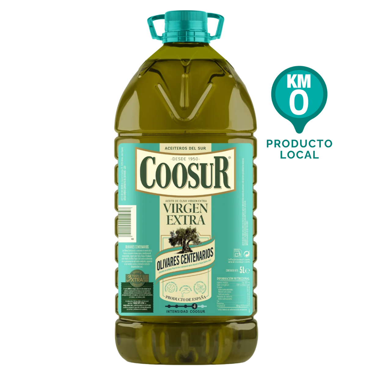 Aceite de oliva virgen extra Coosur Olivares Centenarios 5L