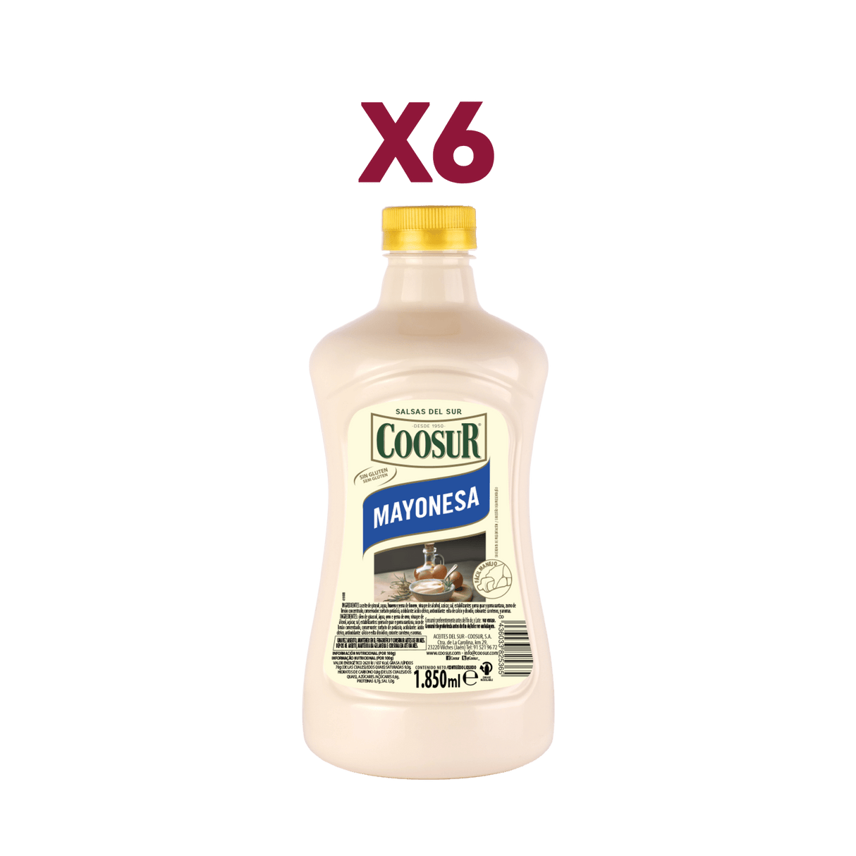 Pack de 6 x 1850 ml Mayonesa Coosur
