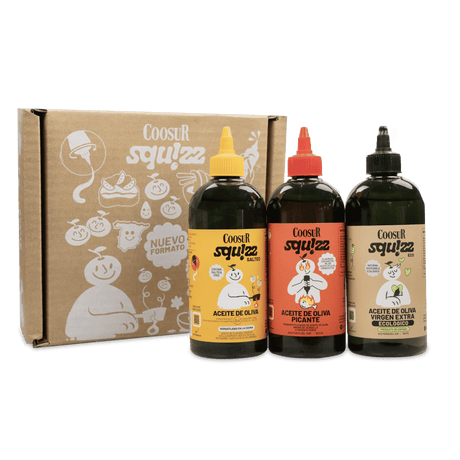 Pack Coosur Squizz 3x500 ml | Salteo, Ecológico y Picante