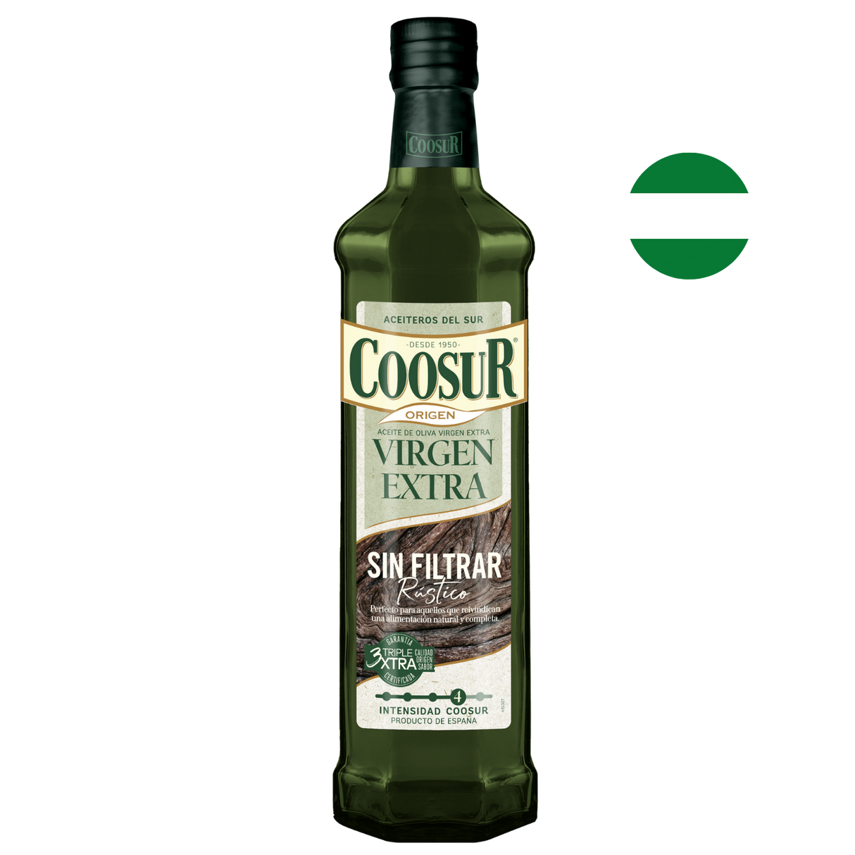 Aceite de oliva virgen extra sin filtrar 750 ml