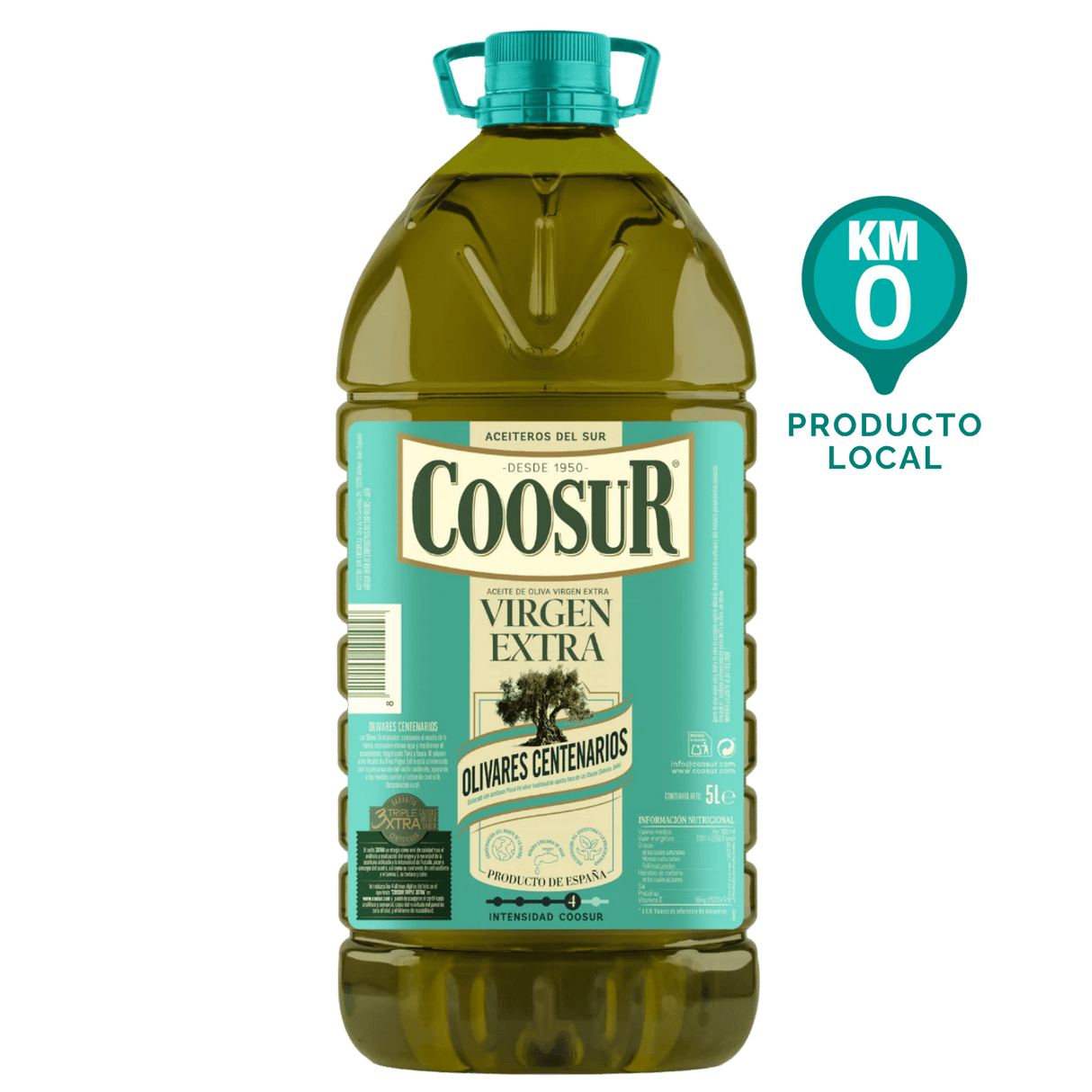 Aceite de oliva virgen extra Coosur 5L Olivares Centenarios