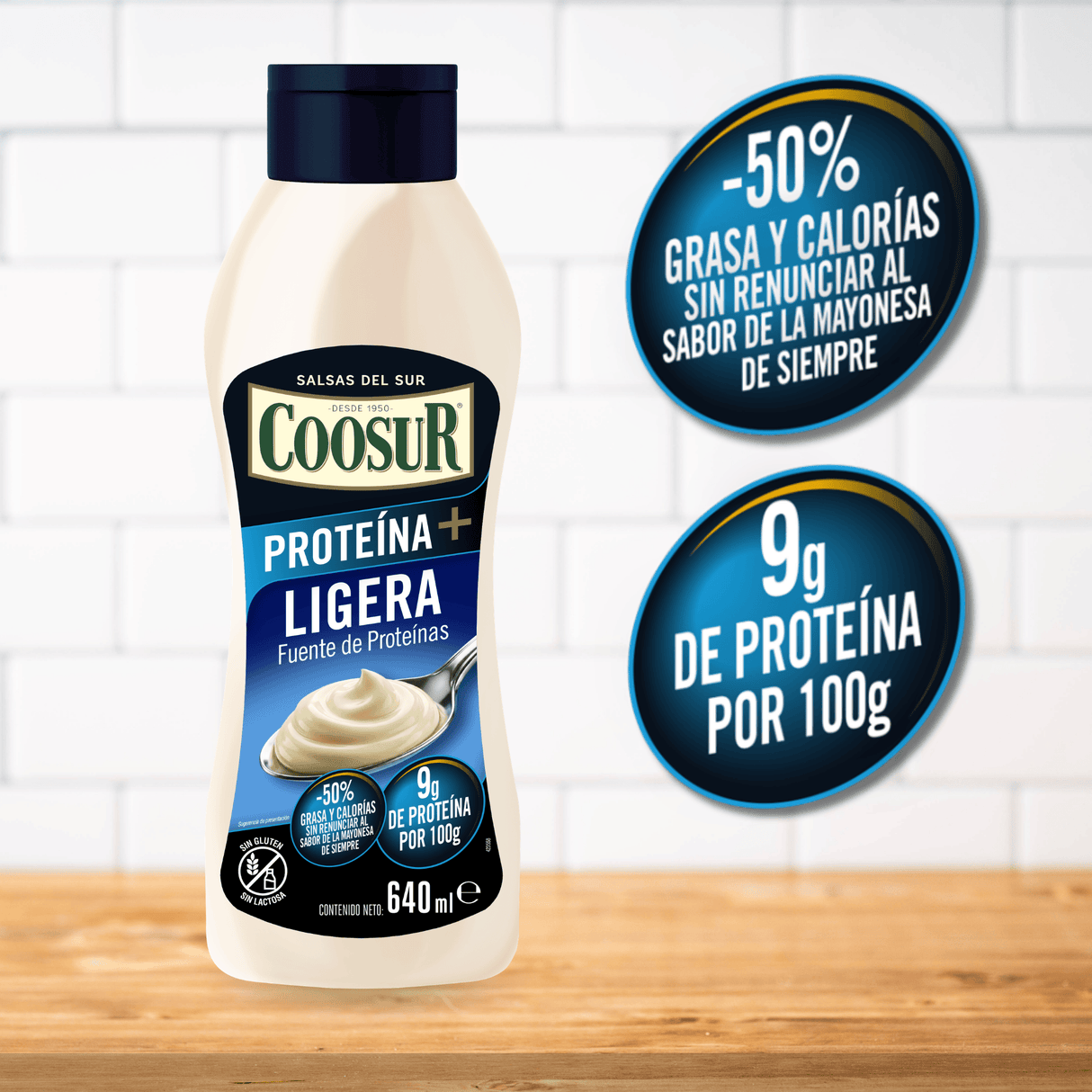 Salsa ligera Coosur fuente de proteína