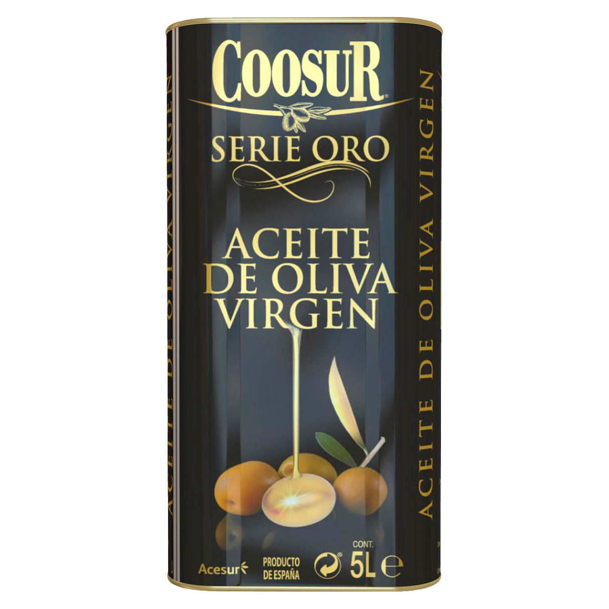 Aceite de Oliva Virgen Serie Oro en Lata de 5L