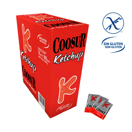Caja de 250 Monodosis de Kétchup 10 gramos