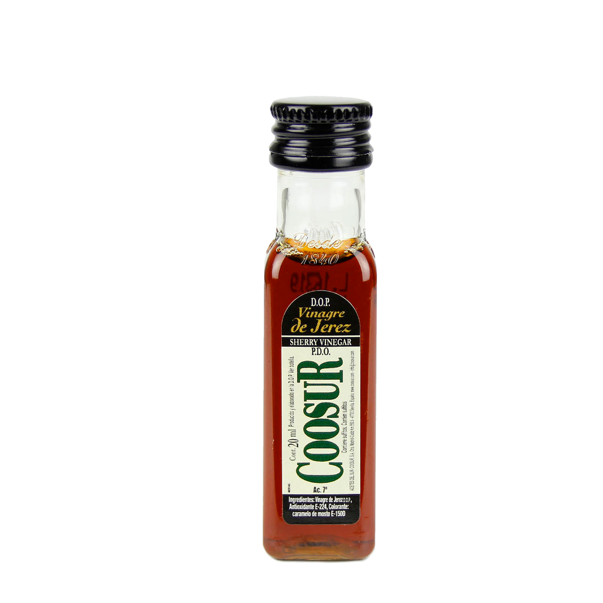 Caja de 200 Miniaturas vinagre de Jerez 20 ml